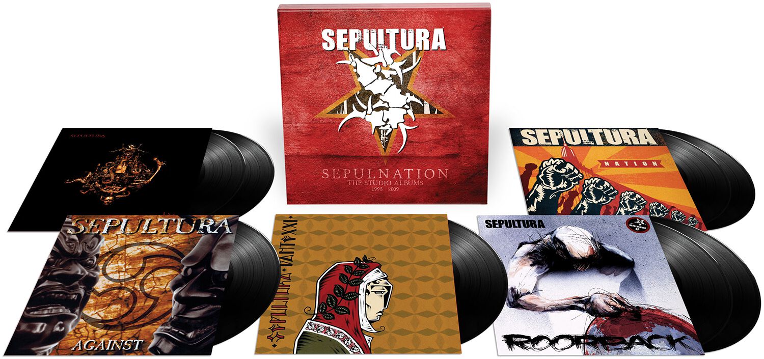 Image of Sepultura Sepulnation - The Studio Albums 1998-2009 8-LP Standard