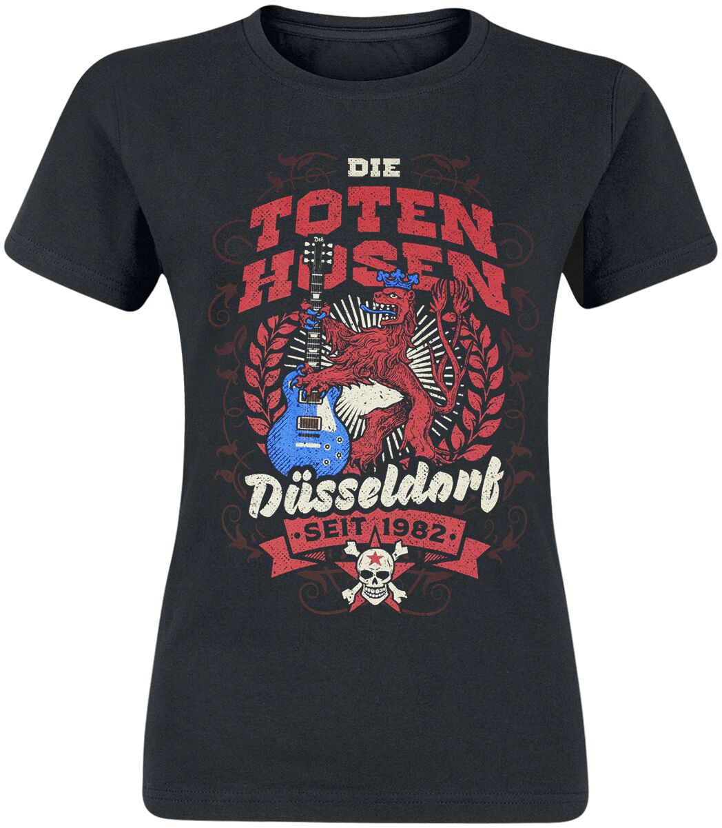 Die Toten Hosen T-Shirt - Düsseldorf - S bis XXL - für Damen - Größe XXL - schwarz  - Lizenziertes Merchandise!