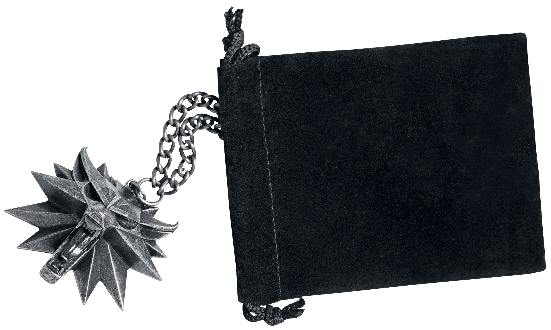 The Witcher Wild Hunt Medaillon Halskette silberfarben