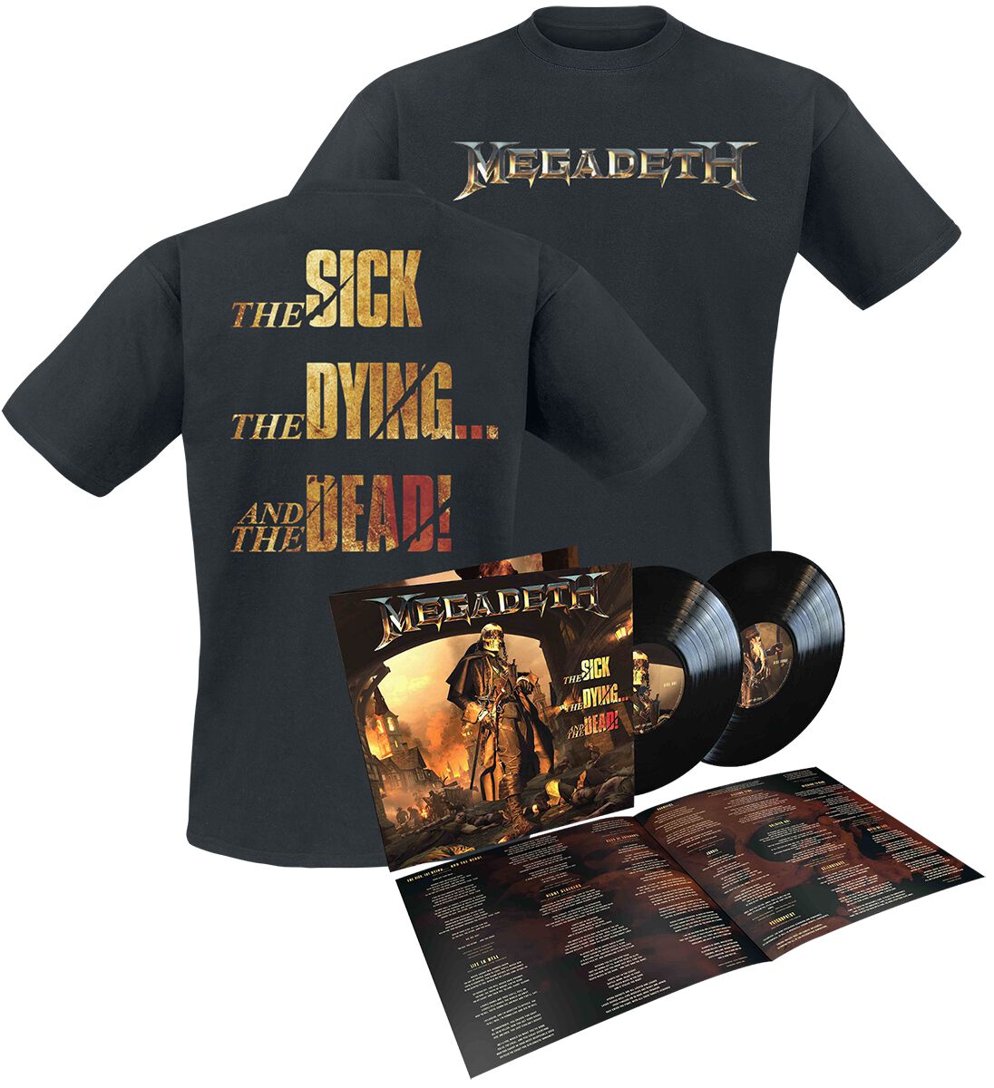 Levně Megadeth The sick, the dying... and the dead! 2-LP & tricko standard