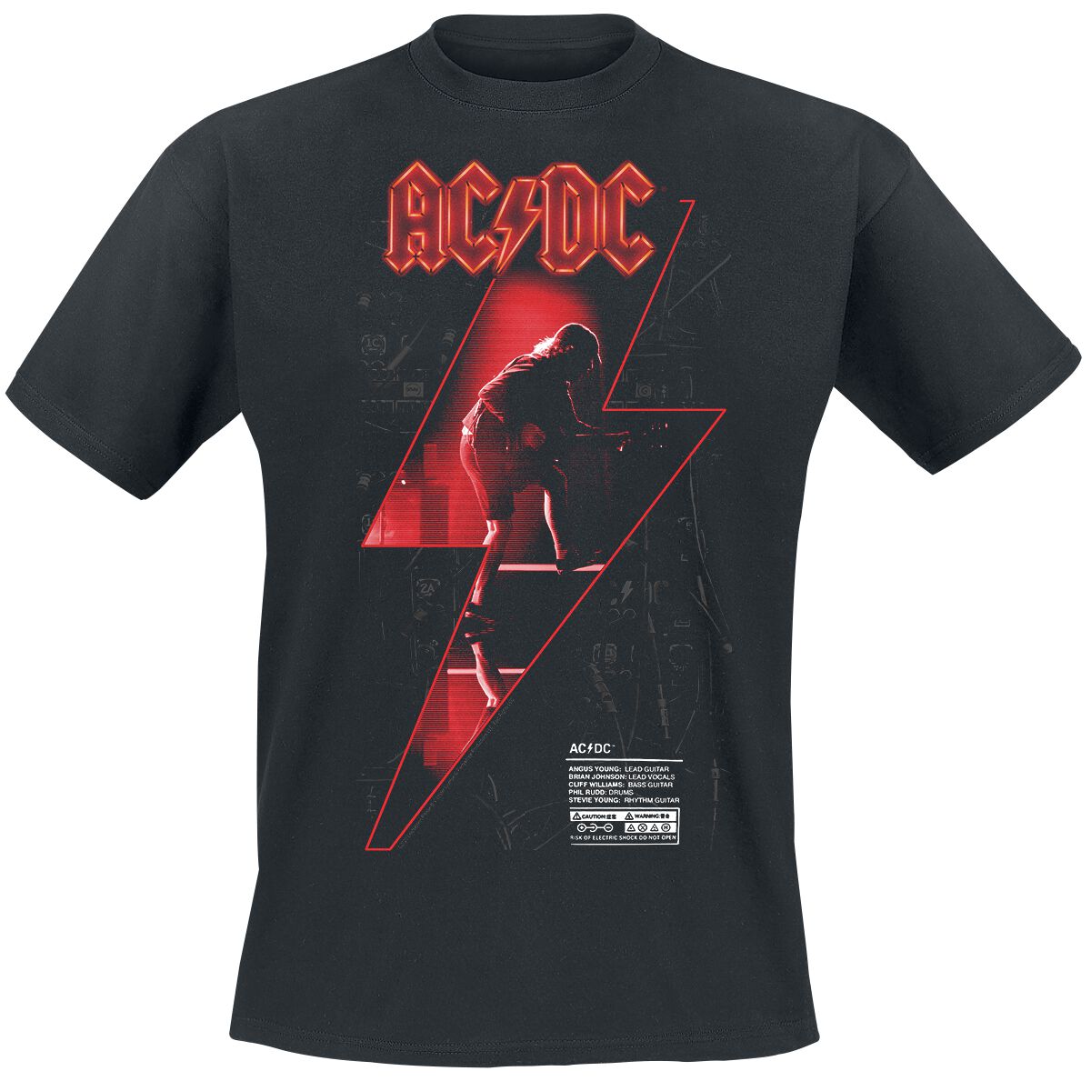 Image of AC/DC PWR UP - Red Stage T-Shirt schwarz