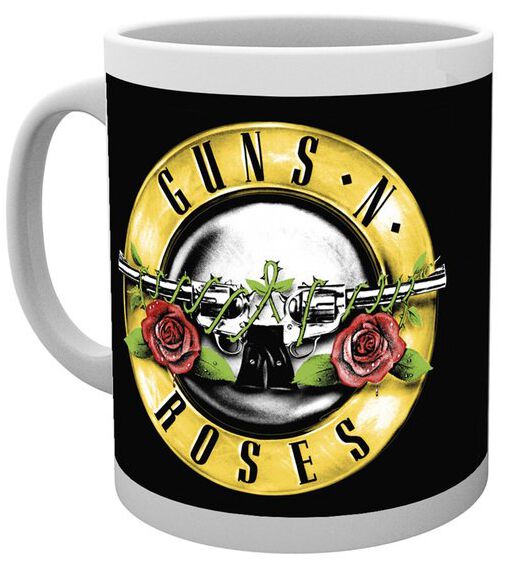 Image of Guns N' Roses Bullet Logo Tasse weiß