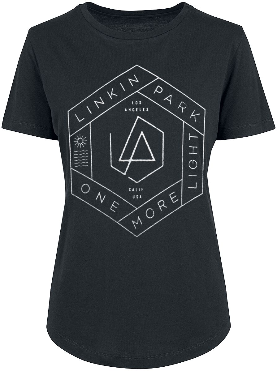 Linkin Park T-Shirt - One More Light - S bis XL - für Damen - Größe S - schwarz  - Lizenziertes Merchandise!