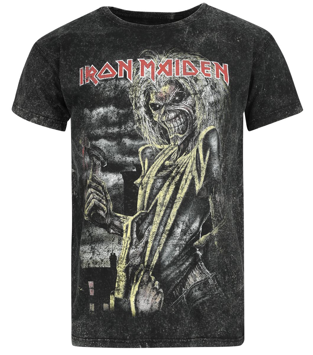 Iron Maiden T-Shirt - Killer - S - für Männer - Größe S - grau  - Lizenziertes Merchandise!