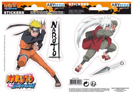 Naruto Shippuden Naruto and Jiraiya Sticker Sets multicolour