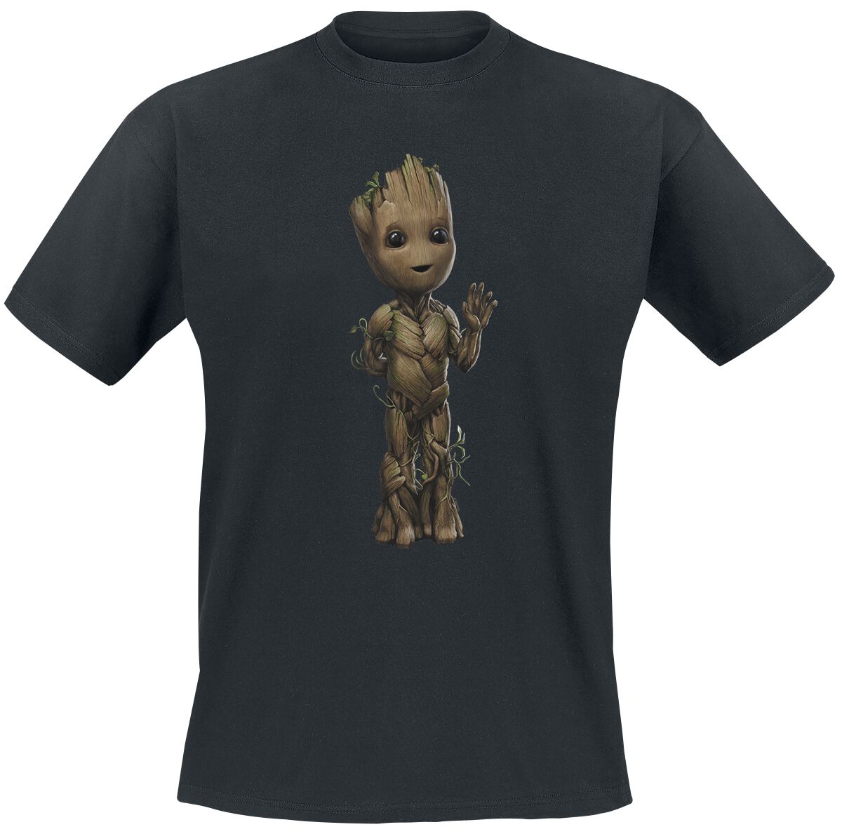 Guardians Of The Galaxy - Marvel T-Shirt - I Am Groot - Wave Pose - S bis XXL - für Männer - Größe L - schwarz  - Lizenzierter Fanartikel