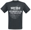 Han Solo - Captain Of The Millennium Falcon, Star Wars, T-Shirt