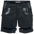 Black Chain Shorts, Gothicana by EMP, Hotpant