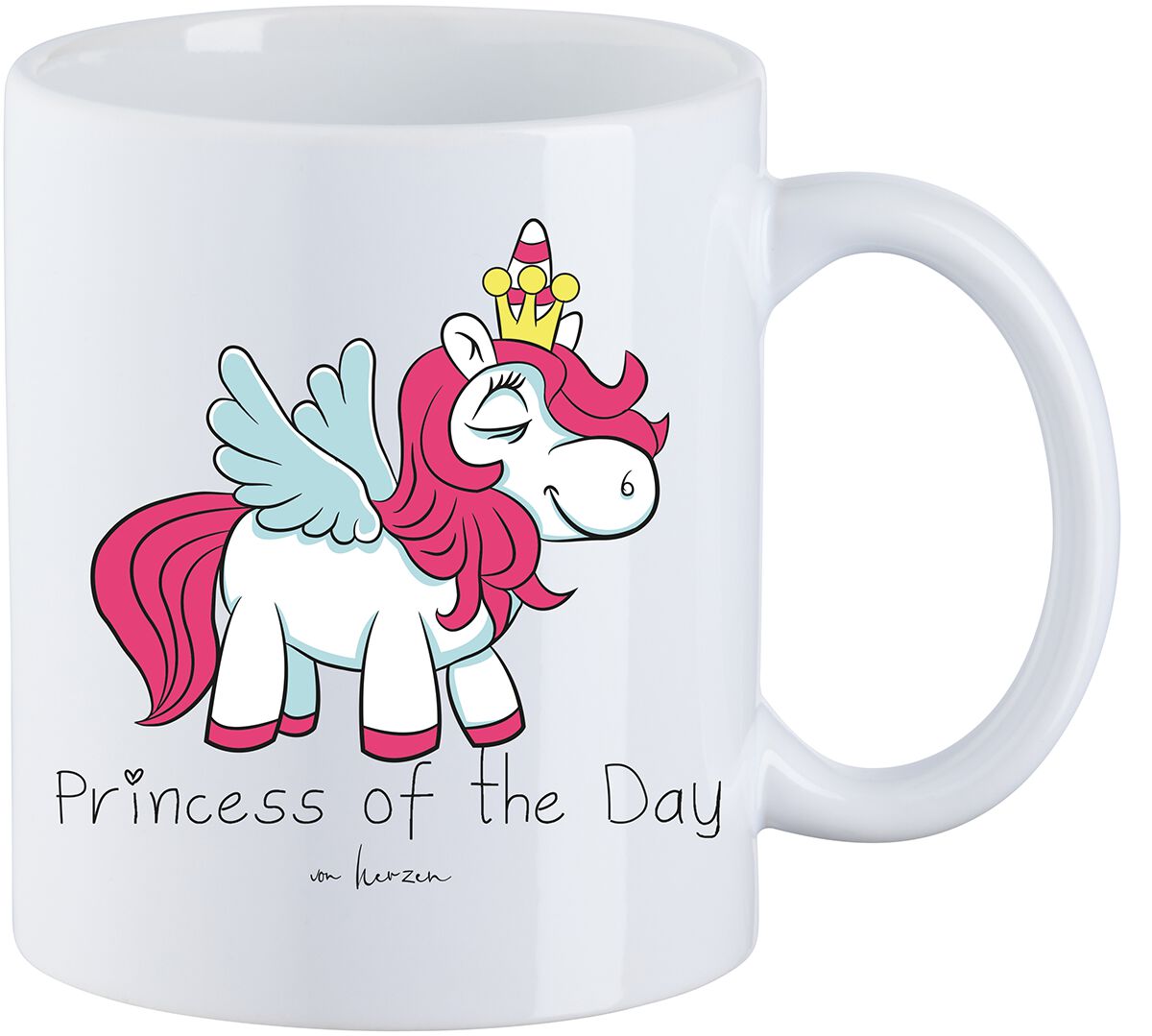 Slogans Princess Of The Day Cup white