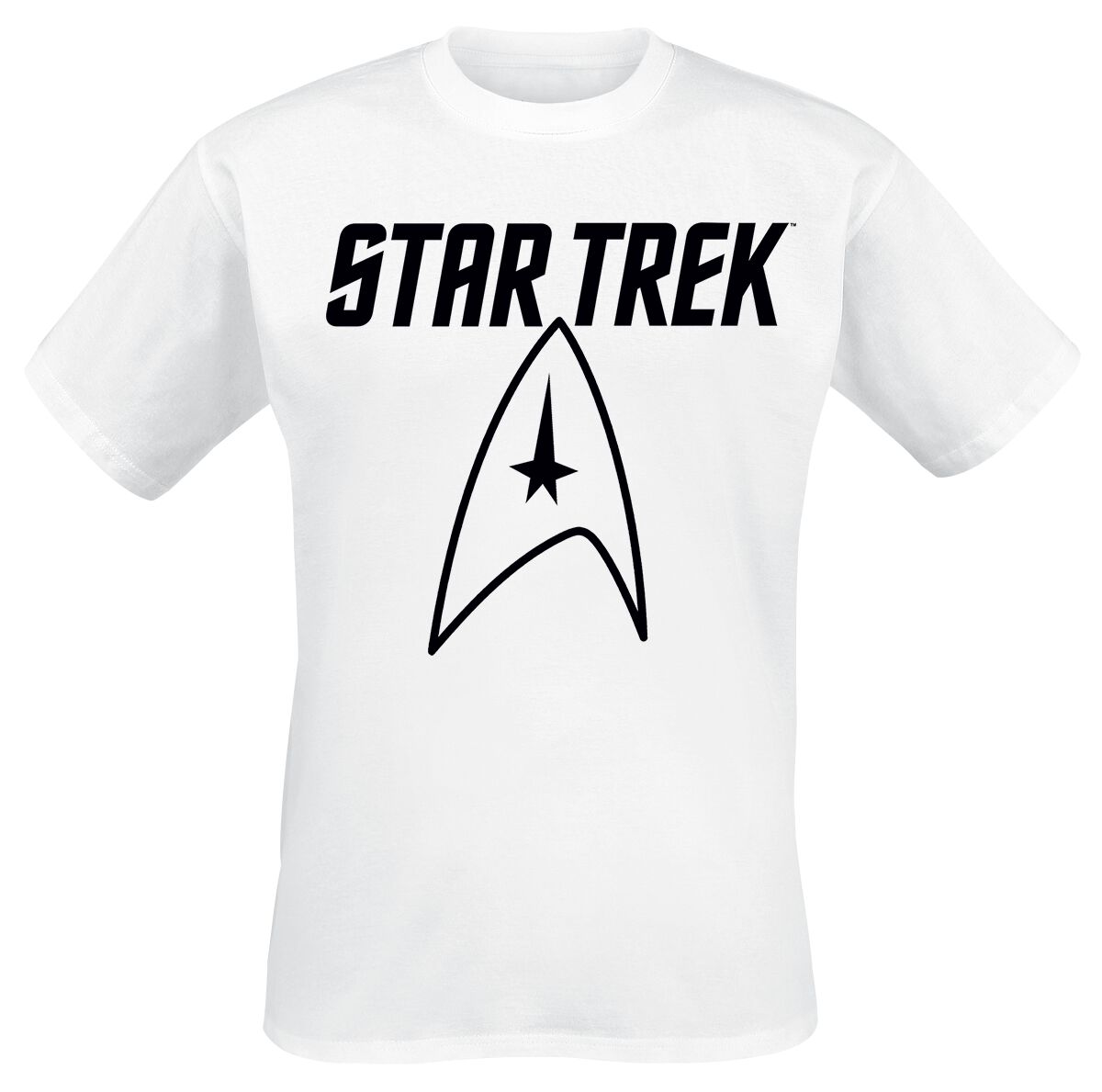 T-Shirt Manches courtes de Star Trek - Star Trek - Logo - S à XXL - pour Homme - blanc
