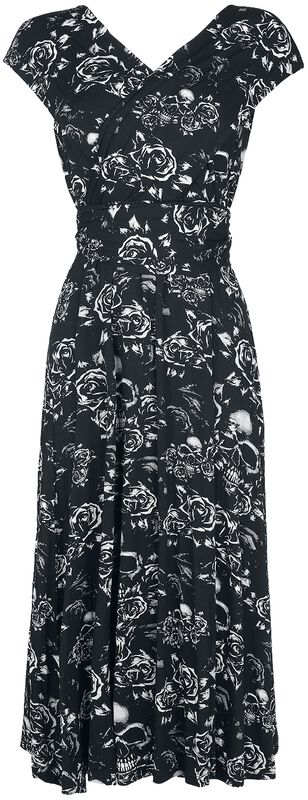 Multi-Way-Dress mit Skull & Roses Print