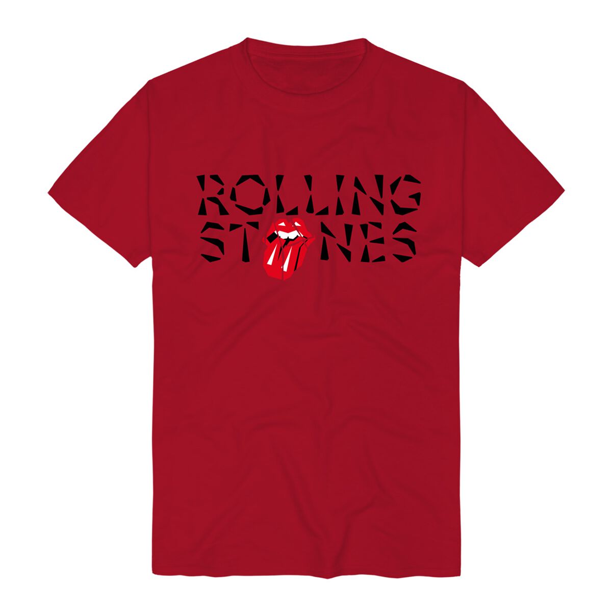 Levně The Rolling Stones Hackney Diamonds Shard Logo Tričko červená