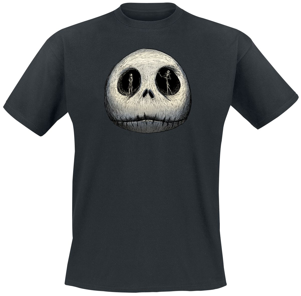 The Nightmare Before Christmas Jack - Sally - Skull T-Shirt schwarz in L