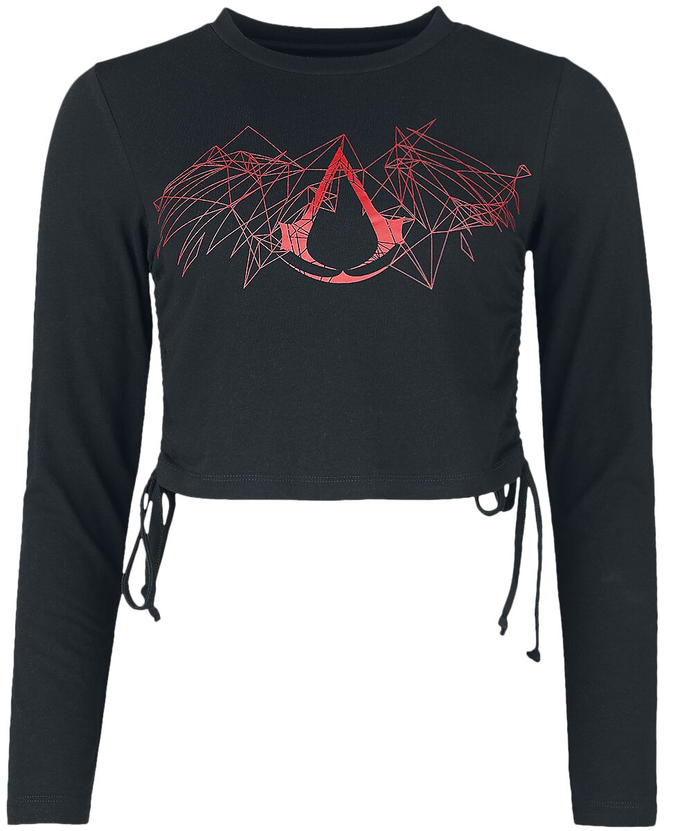 Assassin`s Creed - Gaming Langarmshirt - Logo - L bis XXL - für Damen - Größe L - schwarz  - EMP exklusives Merchandise!