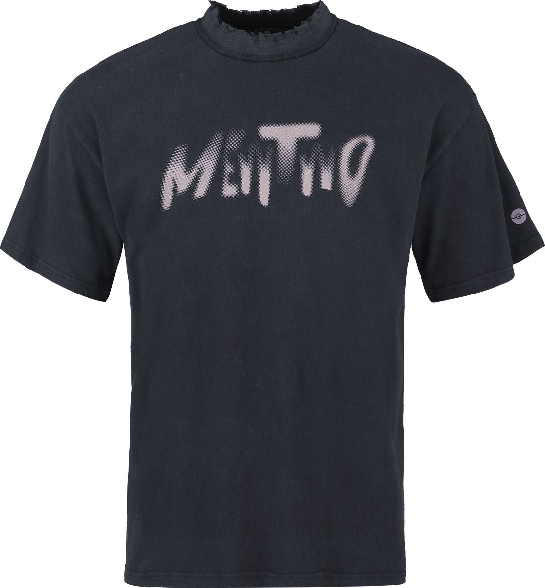 Pokémon - Gaming Oversized T-shirt - Mewtu - S tot XXL - voor Mannen - zwart