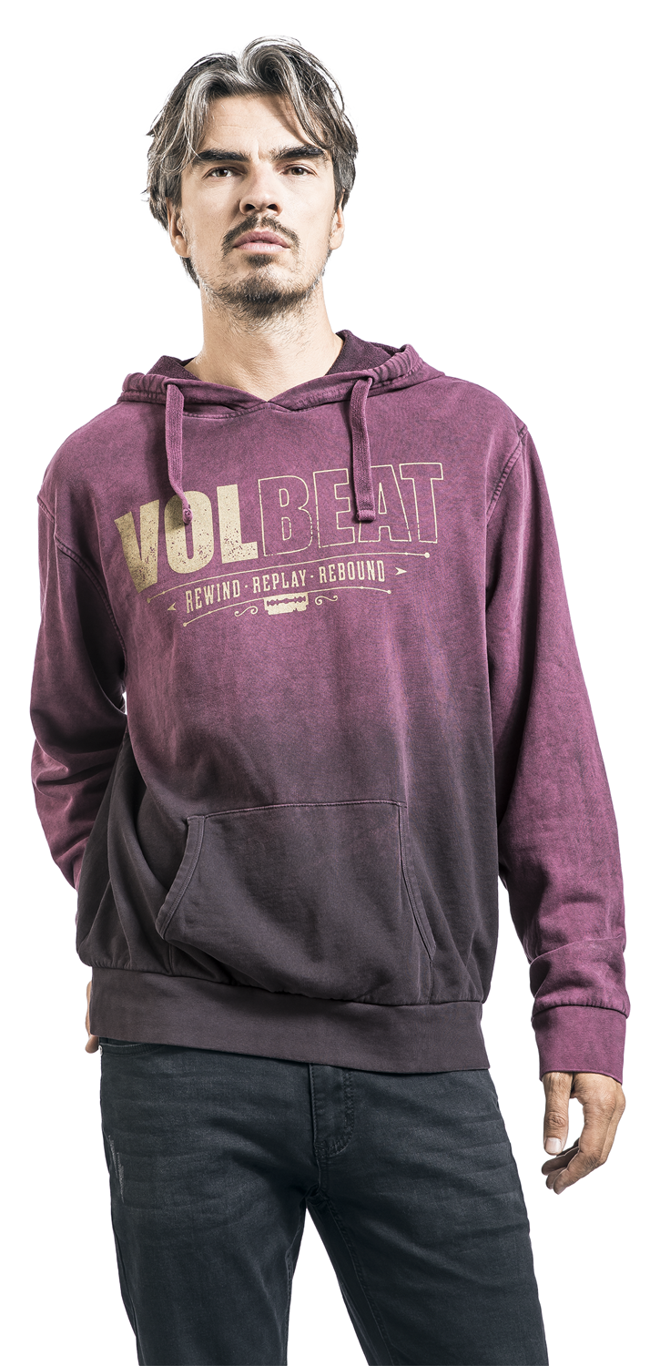 Volbeat Rewind, replay, rebound Kapuzenpullover weinrot