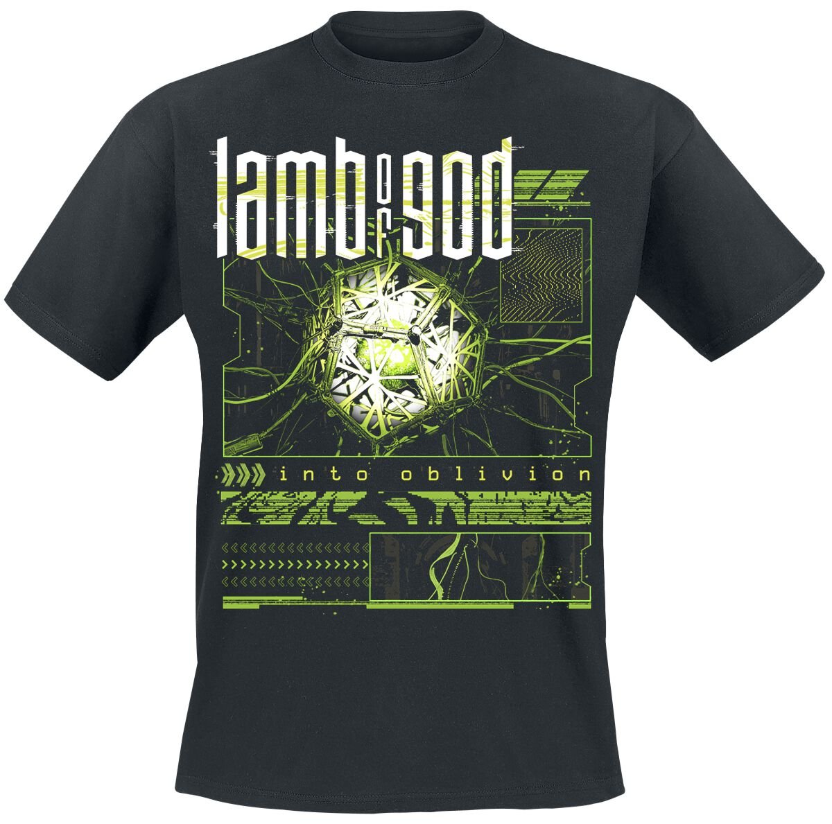Lamb Of God T-shirt - Into Oblivion Glitch - S till 4XL - Herrer - sort