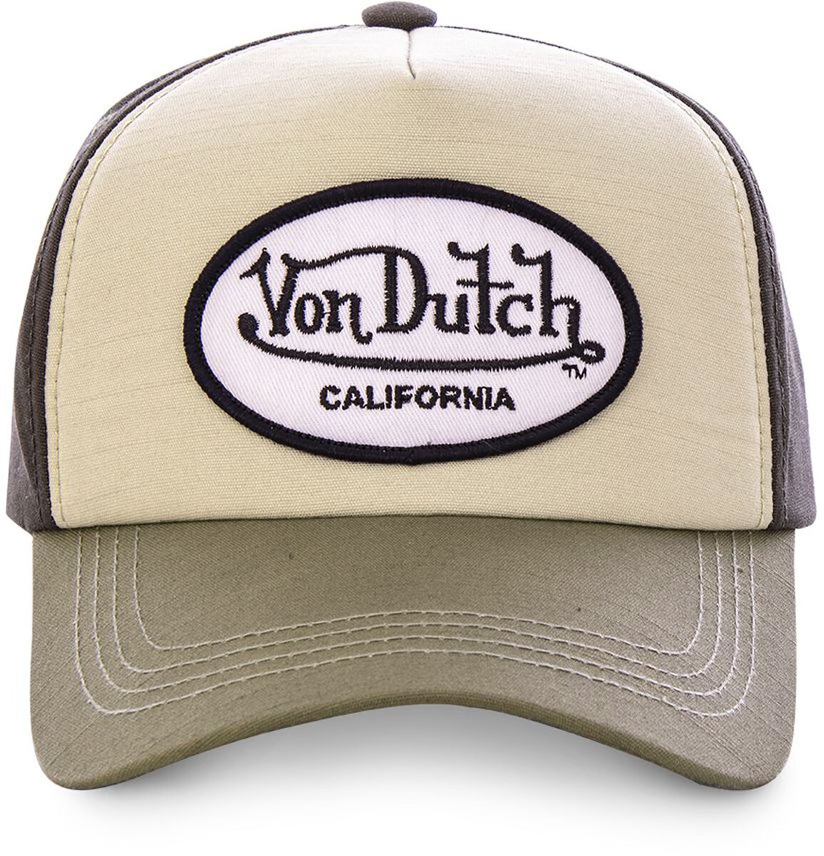Levně Von Dutch Baseballová čepice VON DUTCH Baseballová kšiltovka hnedá/béžová