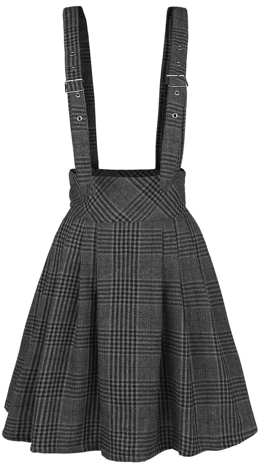 Image of Minigonna Rockabilly di Jawbreaker - Grey Days High Waisted Skirt - S a XL - Donna - grigio