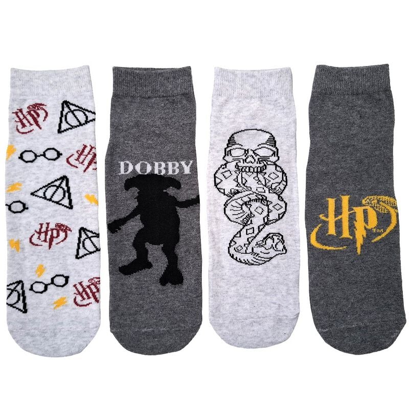 4025055483734 - - Logo - Dobby - Todesser - 4er Set Socken multicolor in EU 39-42