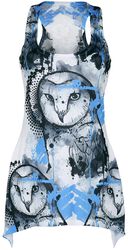Watercolour Owl Vest, Innocent, Top