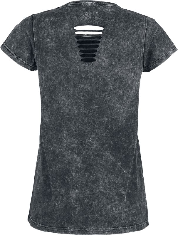 Markenkleidung Brands by EMP schwarzes T-Shirt mit Rundhalsausschnitt und Print | Rock Rebel by EMP T-Shirt
