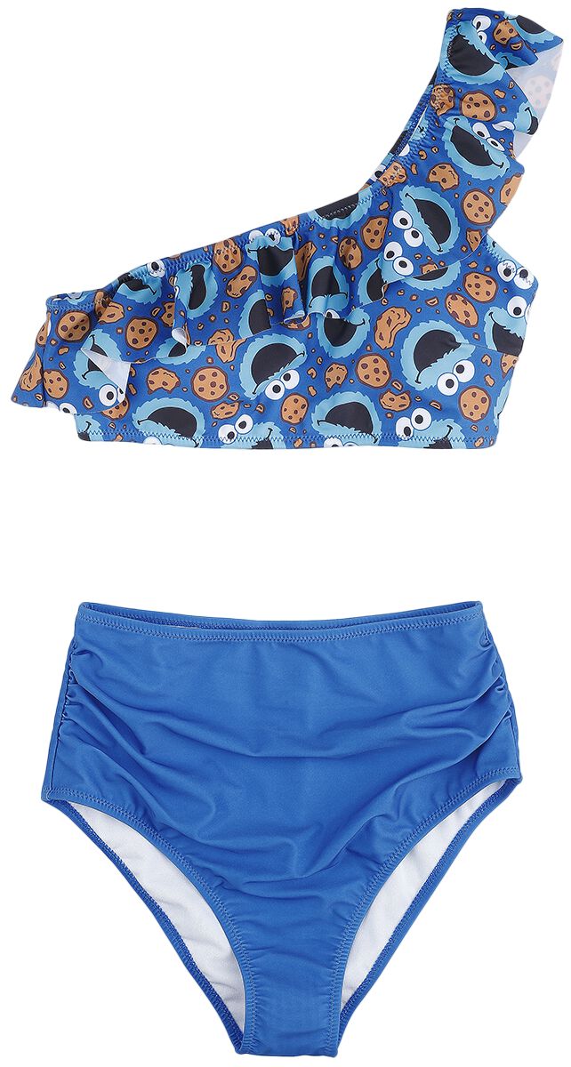 Sesamstraße Bikini Set Cookie Universe S bis XXL für Damen Größe M blau EMP exklusives Merchandise!  - Onlineshop EMP