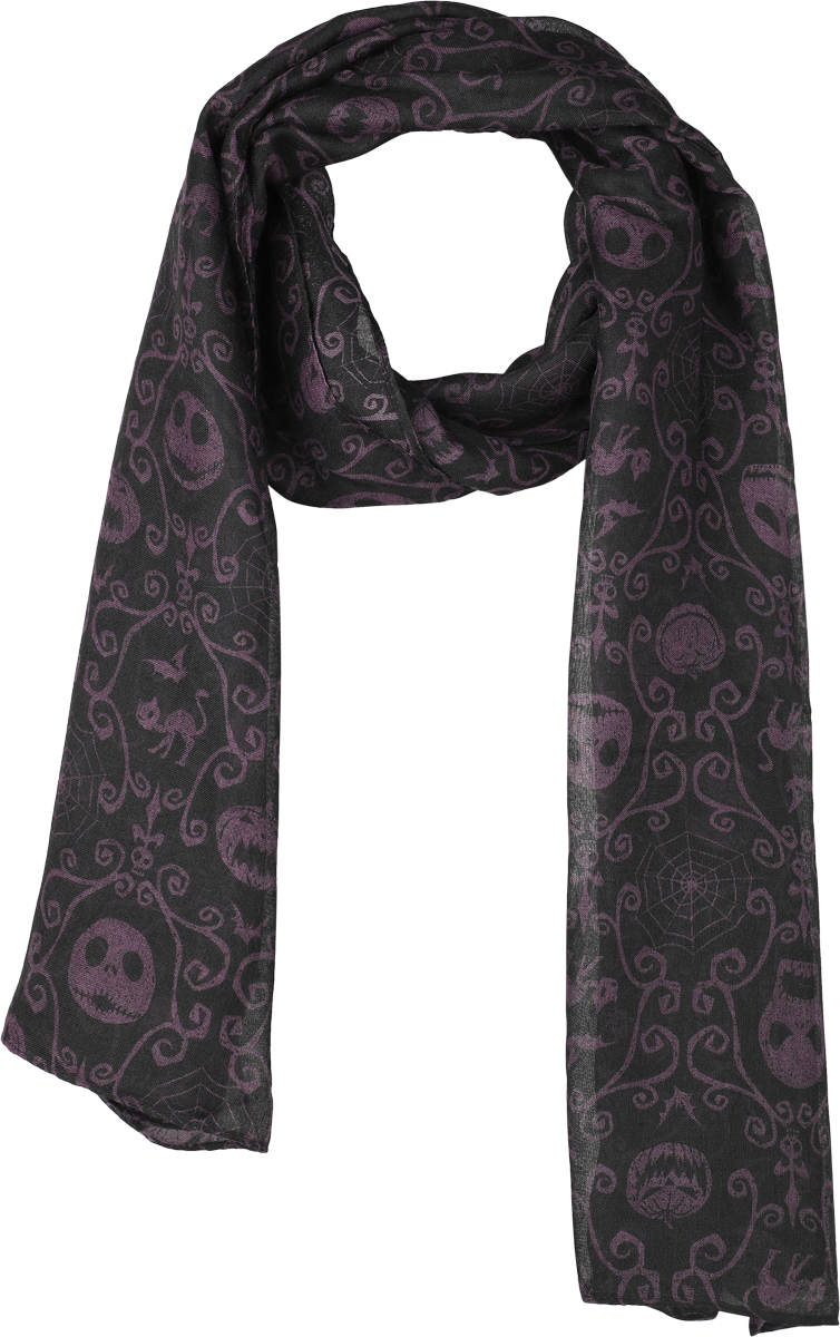 The Nightmare Before Christmas Disney Scarf - Lilac Jack - multicolour