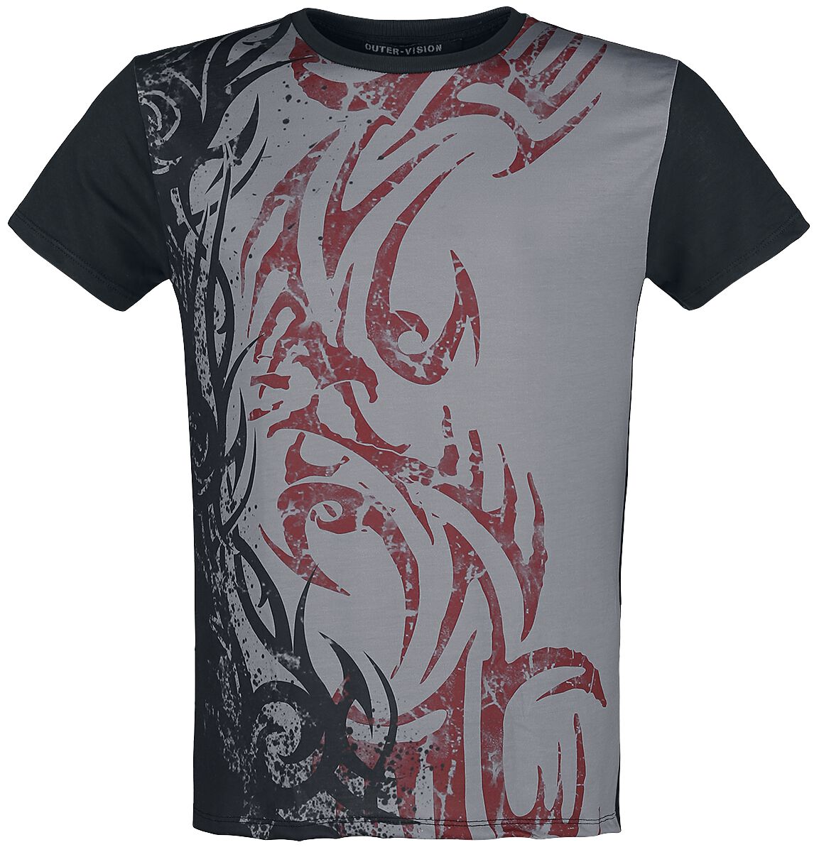 Image of Outer Vision Poisen Tattoo T-Shirt schwarz