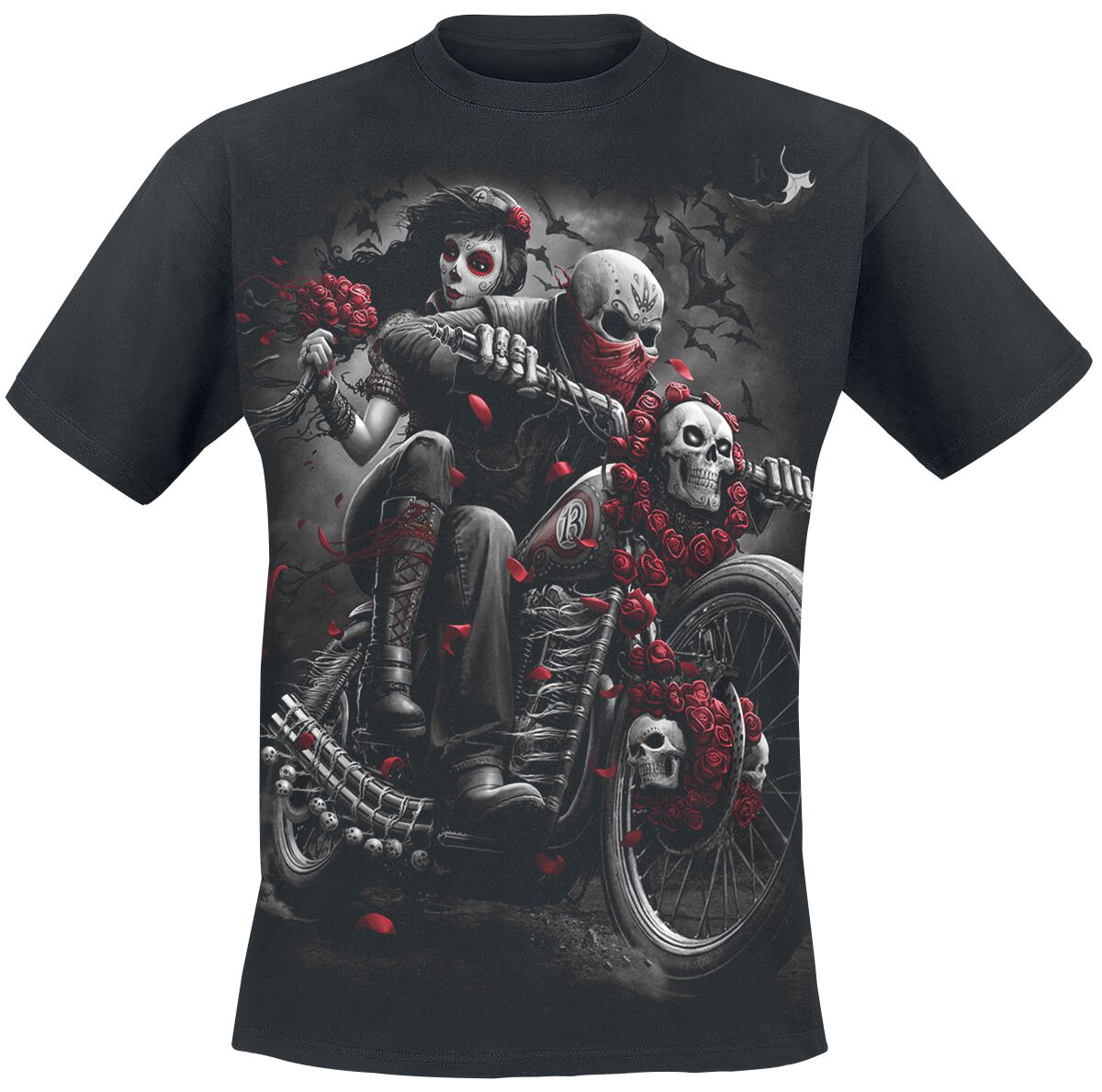 Spiral DOTD Bikers T-Shirt schwarz in S