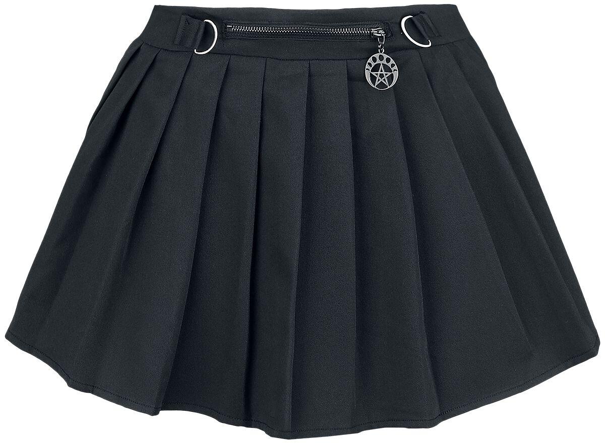 Banned Alternative - Gothic Kurzer Rock - Lethia Mini Skirt - XS bis XXL - für Damen - Größe XS - schwarz