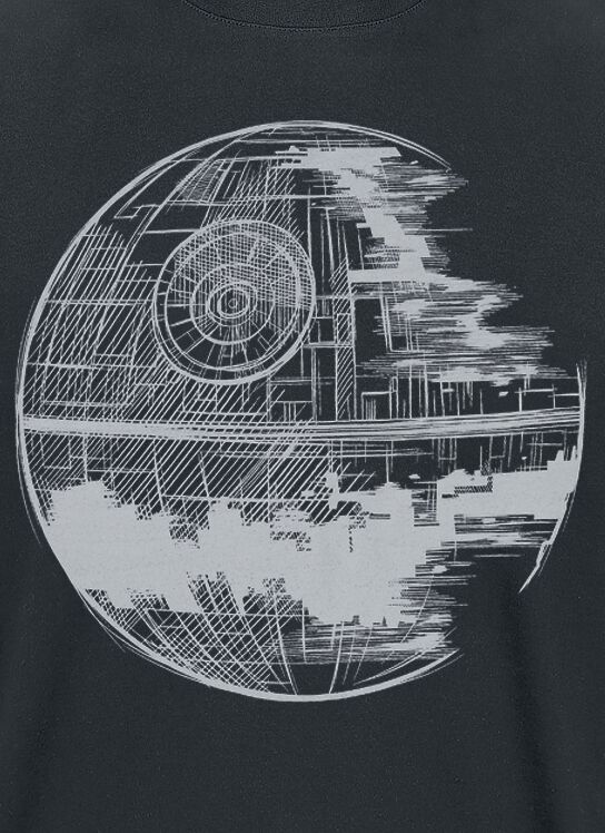 Episode 4 Eine Neue Hoffnung Death Star T-Shirt schwarz von Star Wars