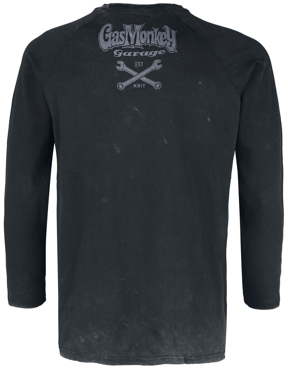 Gas Monkey Garage Washed Monkey Langarmshirt grau