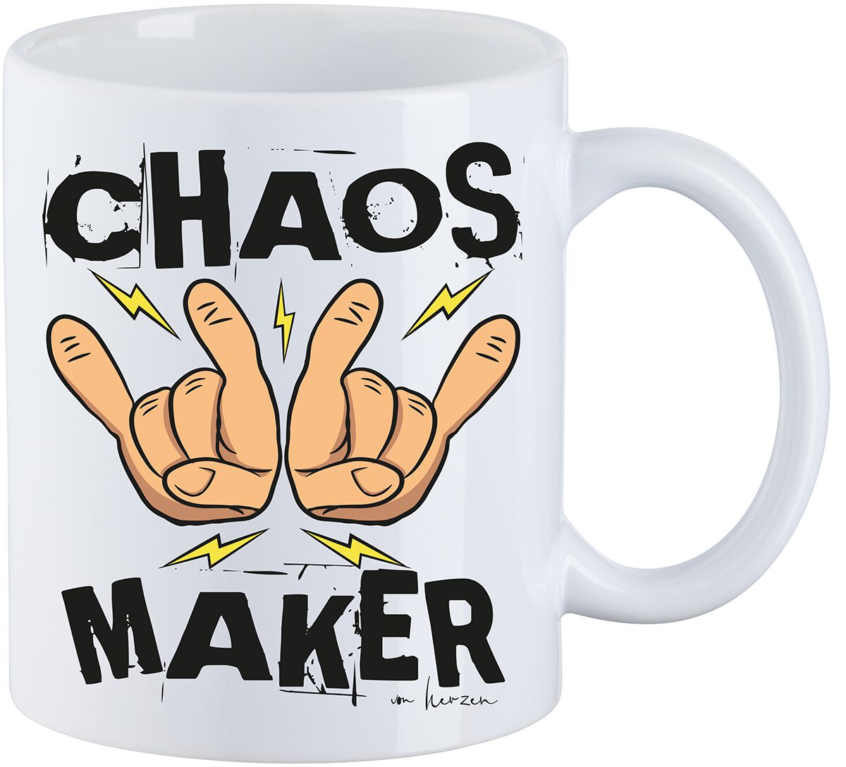 Sprüche Chaos Maker Tasse weiß Sprüche Chaos Maker Tasse weiß