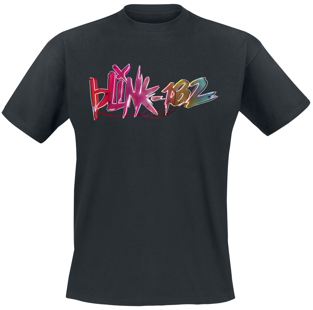 Blink 182 - Nine Rainbow Sign Logo - T-Shirt - black image