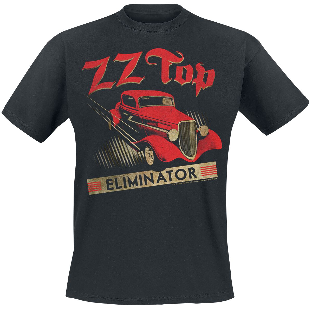 ZZ Top T-Shirt - Eliminator - S bis XXL - für Männer - Größe M - schwarz  - Lizenziertes Merchandise!