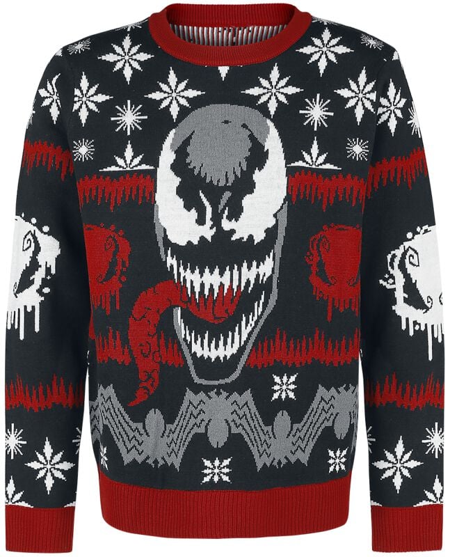 Venom (Marvel) Christmas jumper - Face - S tot XXL - voor Mannen - meerkleurig