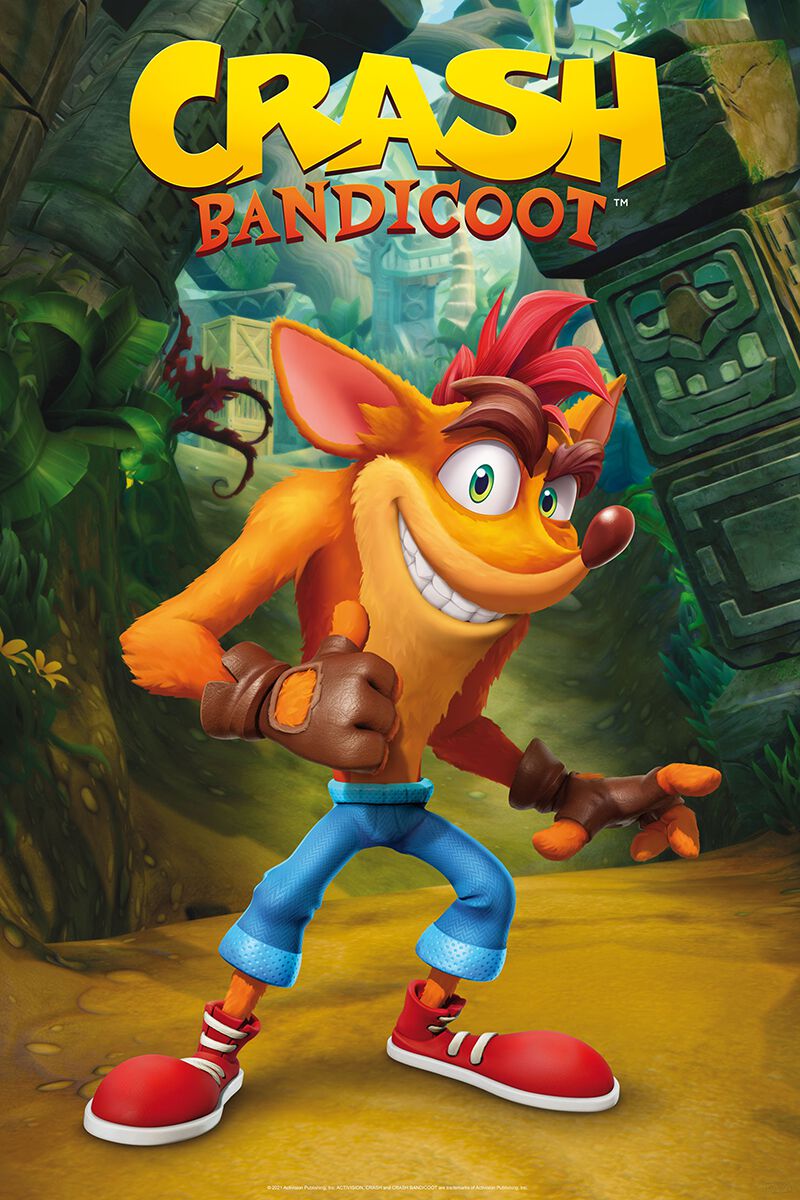 Image of Crash Bandicoot Classic Crash Poster multicolor