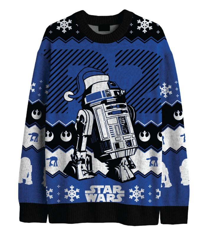 Star Wars - Disney Christmas Jumper - R2-D2 - S XXL - för Herr - flerfärgad
