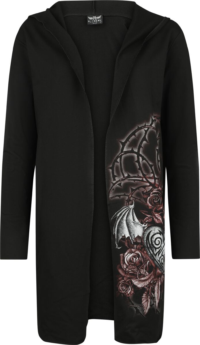 Alchemy England - Gothic Cardigan - Brianza - S - für Damen - Größe S - schwarz