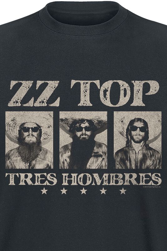 Band Merch ZZ Top Tres Hombres | ZZ Top T-Shirt