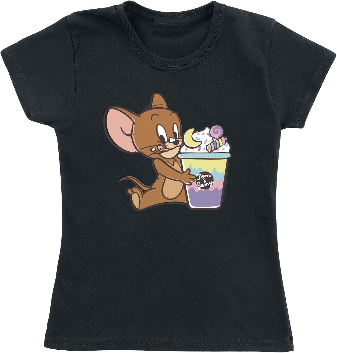 Tom And Jerry Kids - Milkshake T-Shirt black