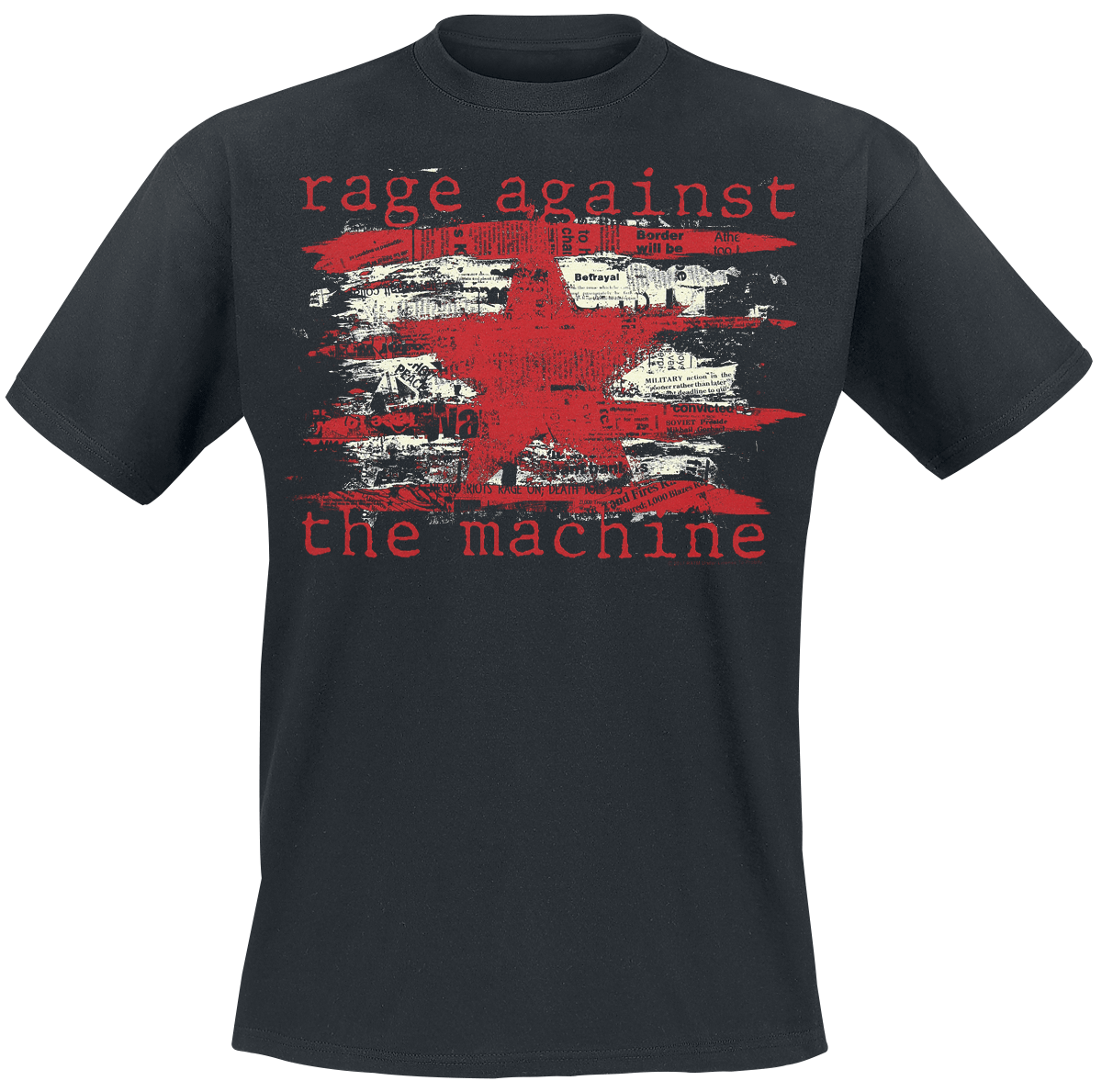 Rage Against The Machine - Newspaper Star - T-Shirt - black image