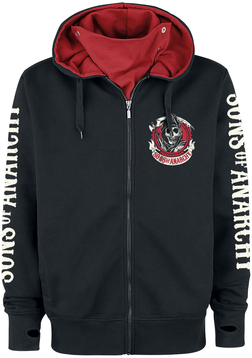 Sons Of Anarchy - American Outlaw - Hooded zip - black image