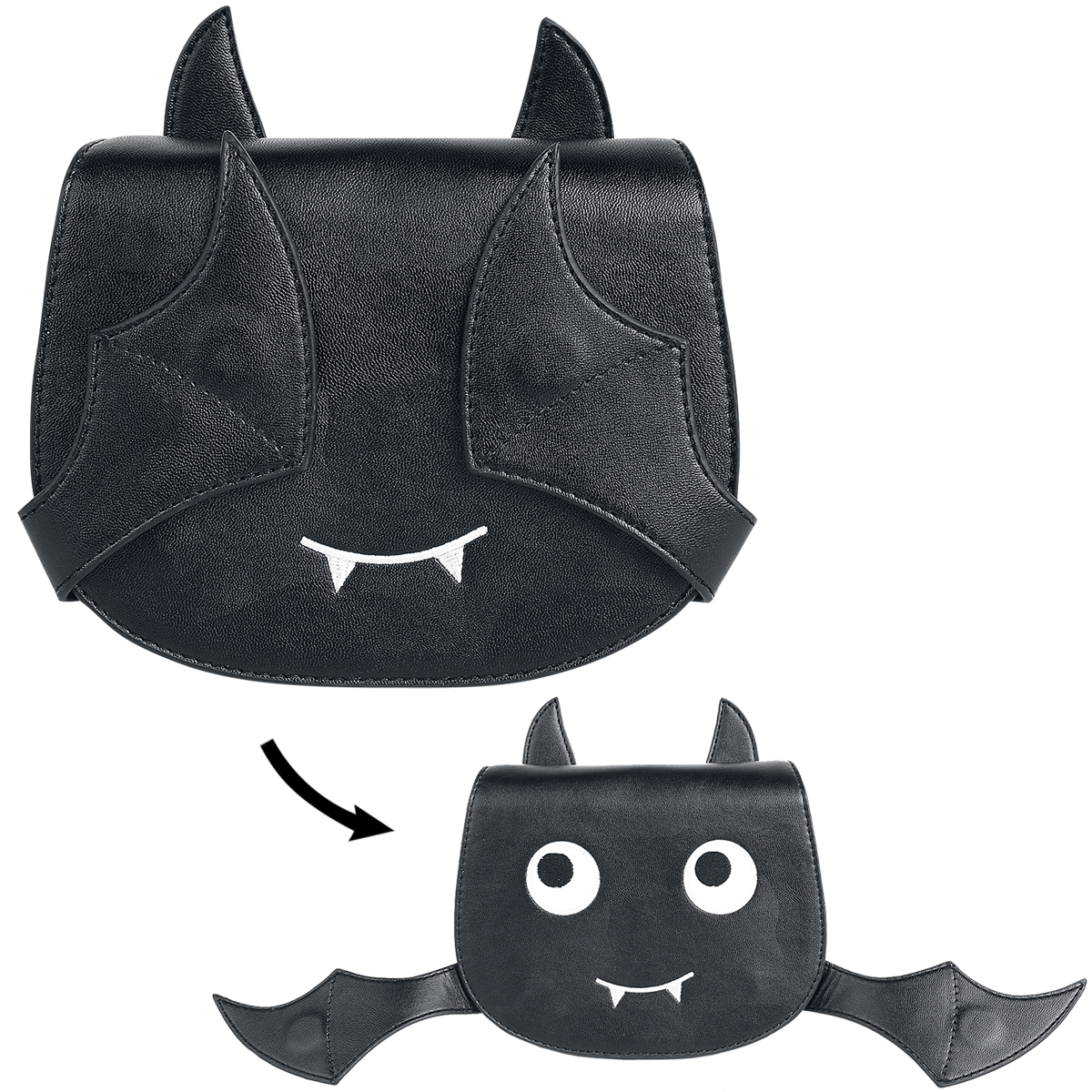 Banned Gothic Shoulder Bag - Release The Bats - for Women - black