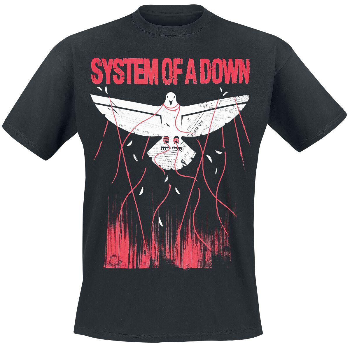 Image of System Of A Down Dove Overcome T-Shirt schwarz