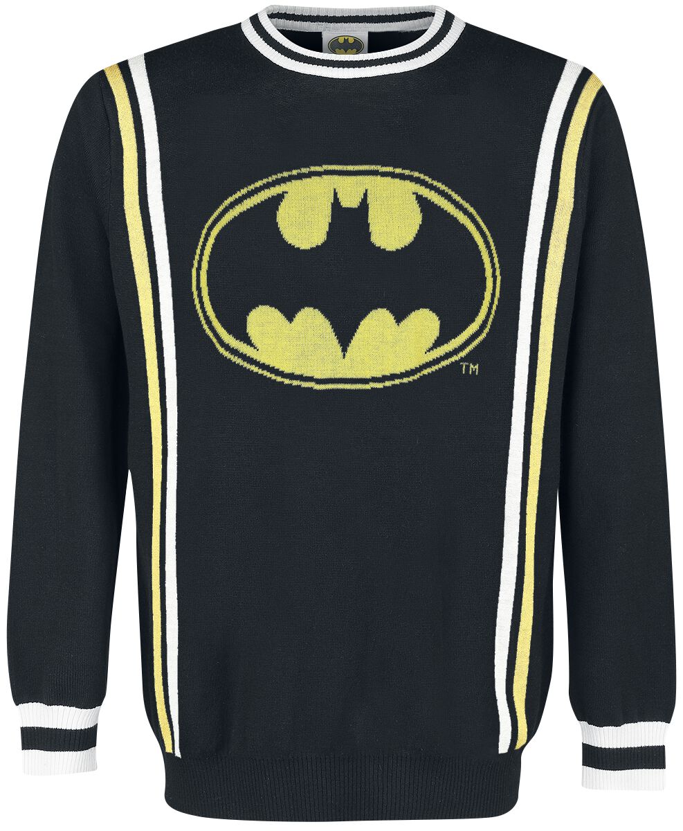 Batman Strickpullover - Retro Logo - S bis XXL - für Männer - Größe XXL - multicolor  - EMP exklusives Merchandise!