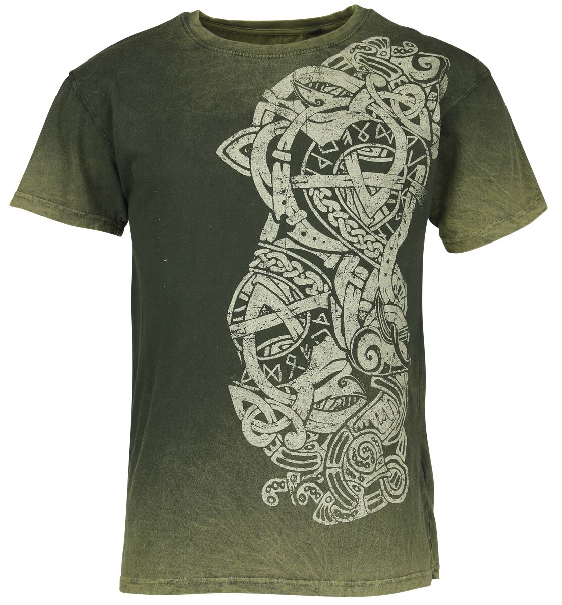 Image of T-Shirt di Outer Vision - Buccaneer tattoo - S a 4XL - Uomo - verde