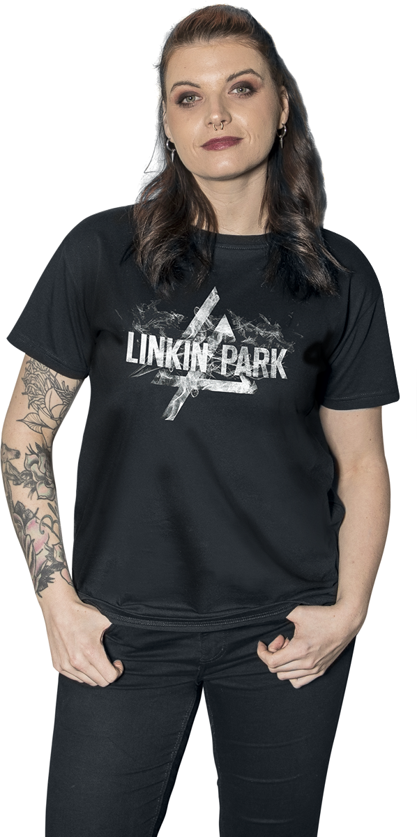 Thumbnail - Linkin Park Prism Smoke T-Shirt schwarz in M