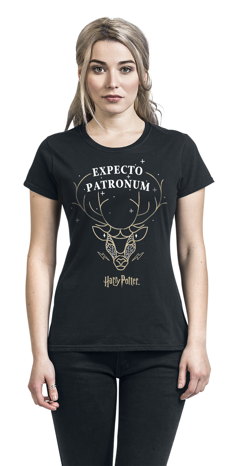Harry Potter Expecto Patronum T-Shirt schwarz
